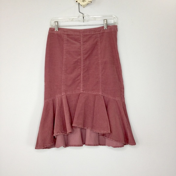 Anthropologie Dresses & Skirts - Pilcro and The Letterpress Corduroy ruffle skirt